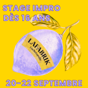 STAGE IMPRO - du 20 au 22 septembre 2025  - dès 16 ans