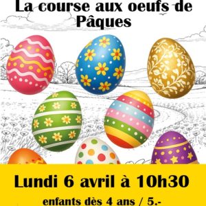 Chasse aux œufs de Pâques - 06 avril 2026