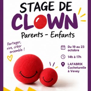 STAGE CLOWN parents-enfants - du 19 au 23 octobre 2026