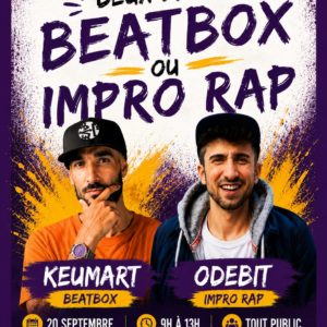 STAGE DE BEAT BOX - dimanche 20 septembre 2026- dès 10 ans