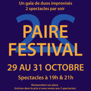 Festival PAIRE 29-30-31 octobre 2026